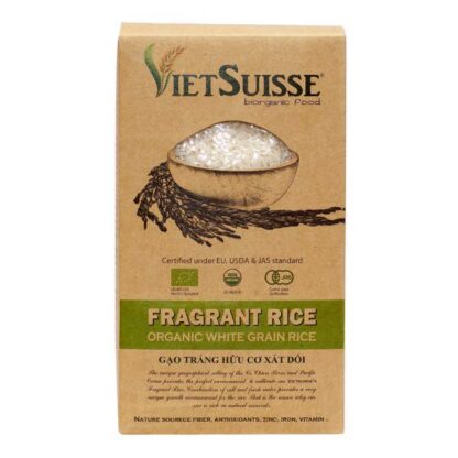 Gạo hữu cơ xát dối VietSuisse 1kg