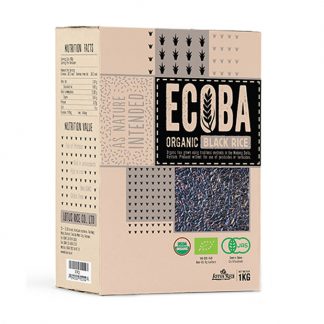 Gạo lứt đen hữu cơ Ecoba 1kg