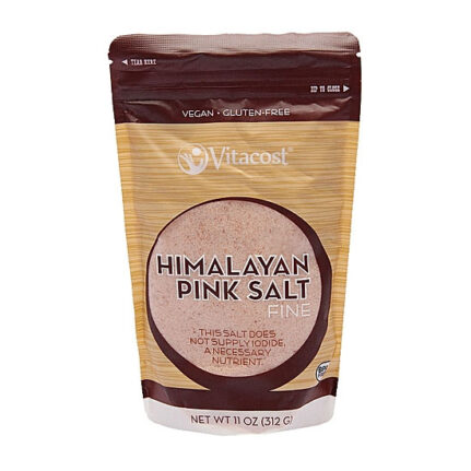 Muối hồng Himalaya hạt mịn Vitacost 312g