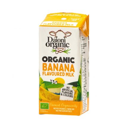 Sữa bò hữu cơ vị chuối Daioni Organic 200ml