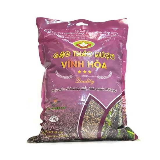 Gạo lứt tím thảo dược Vĩnh Hoà