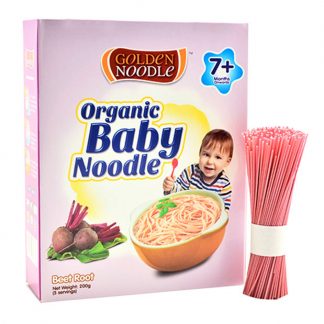 Mì sợi hữu cơ cho bé vị củ dền Golden Noodle 200g