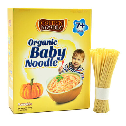 Mì sợi hữu cơ cho bé vị bí ngô Golden Noodle 200g