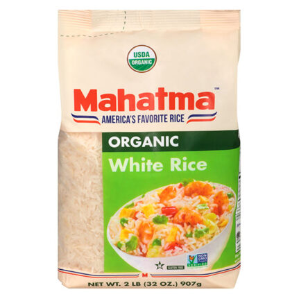 Gạo trắng hạt dài hữu cơ Mahatma 907g