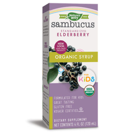 Siro hữu cơ tăng sức đề kháng cho trẻ em Nature's Way Sambucus Elderberry 120ml