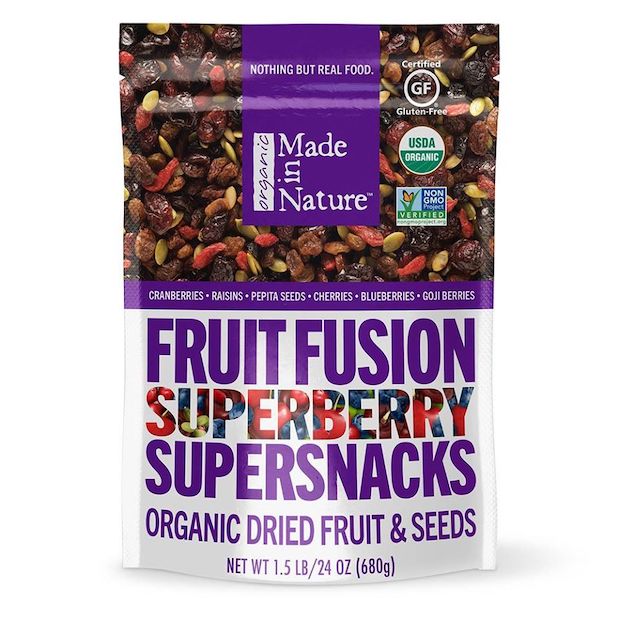 Trái cây hữu cơ sấy khô tổng hợp Made In Nature 680g