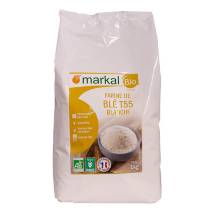 Bột mì trắng đa dụng hữu cơ T55 Markal 1kg