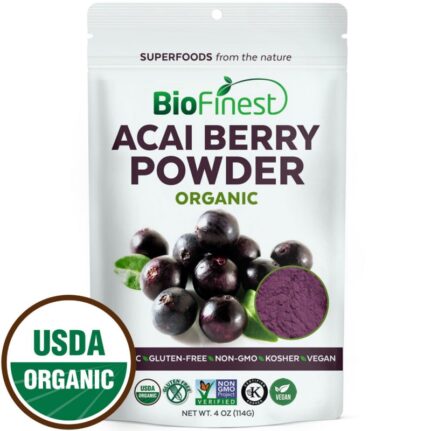 Bột quả Acai berry hữu cơ BioFinest 114g