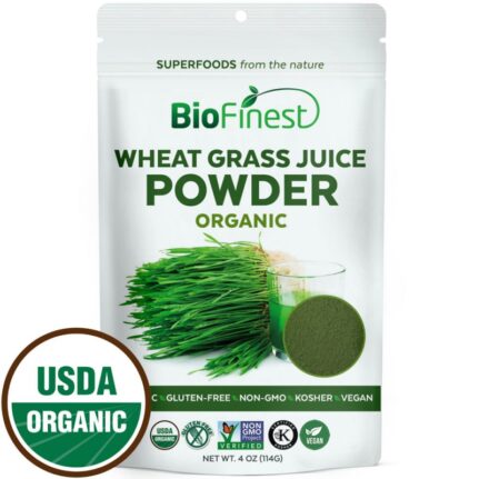 Bột mạ lúa mì (wheat grass) hữu cơ BioFinest 114g