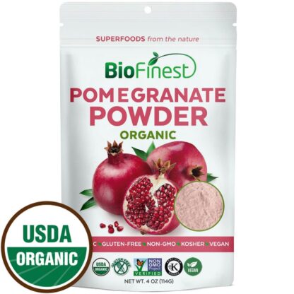 Bột quả lựu (pomegranate) hữu cơ BioFinest 114g