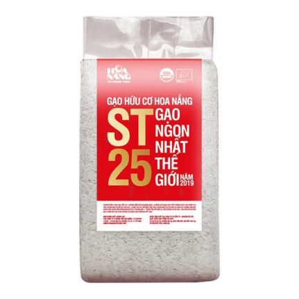 Gạo ST25 hữu cơ Hoa Nắng 1kg