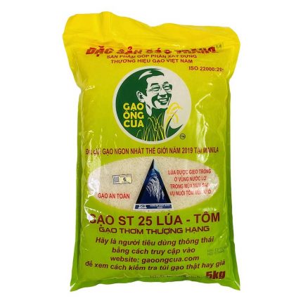 Gạo Ông Cua ST25 lúa tôm (World's Best Rice) 5kg
